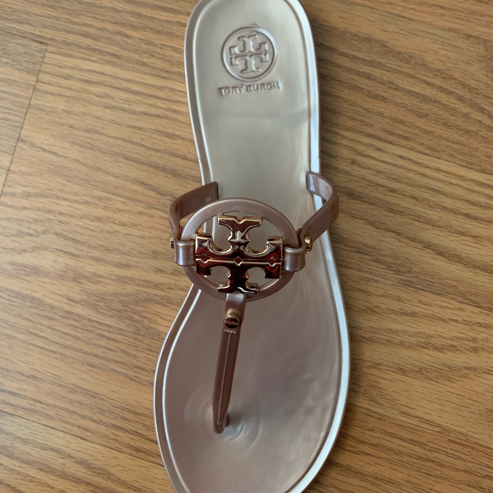 Tory Burch Rose Gold Mini Miller Flat Thong